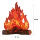 Halloween New Life Warm Fire 2021 Flame Cardboard Pile