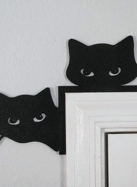 金属猫咪门角装饰门楣节日装饰门顶装饰猫咪