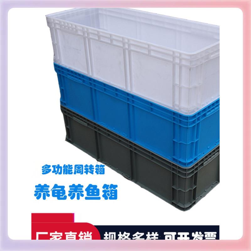 3YK号eu塑料周转箱长方形物流筐过滤箱子乌龟缸鱼白色养龟胶