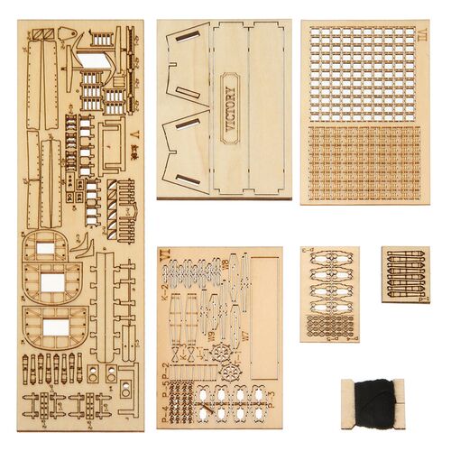 极速1 Set DIY Handmade Assembly Ship Wooden Sailing Boat Mod