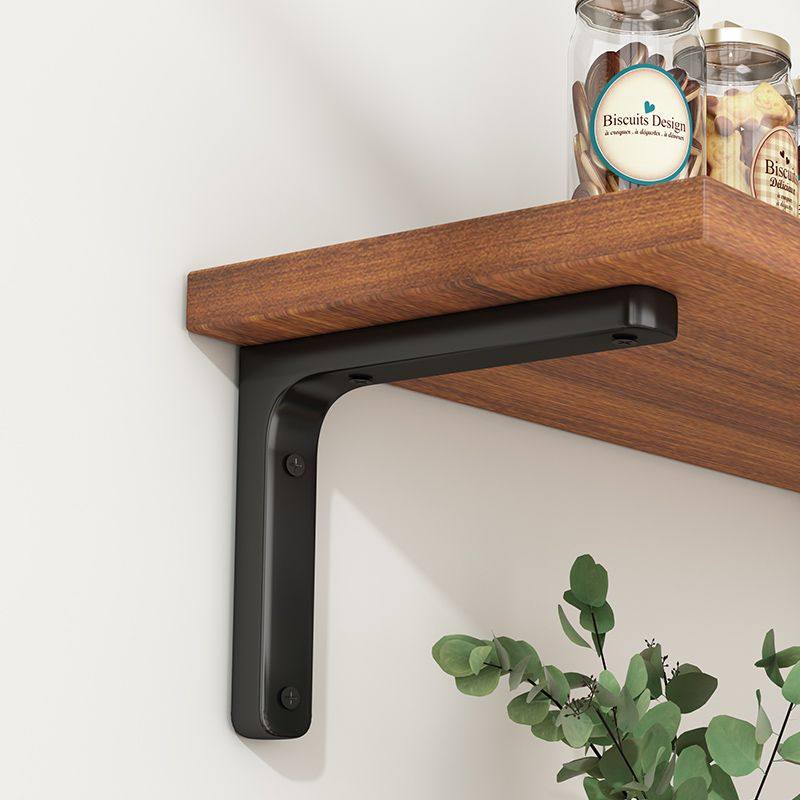 墙上置物架墙面隔板壁挂式书架墙壁一字隔板承重厨房托架三角直架