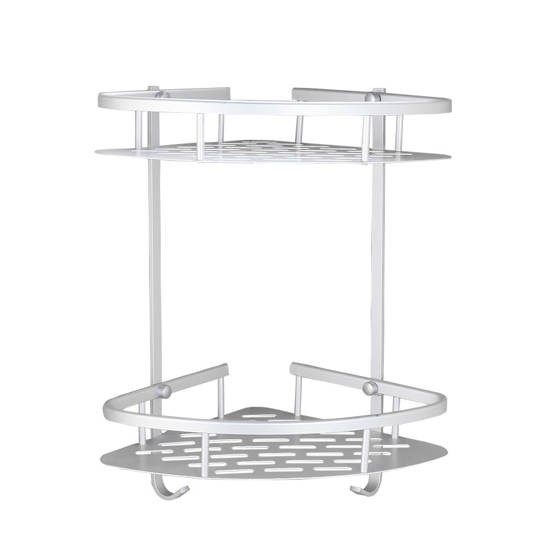 .洗浴放衣架免打孔浴室化妆室三角形置物架厨房三脚架浴室墙