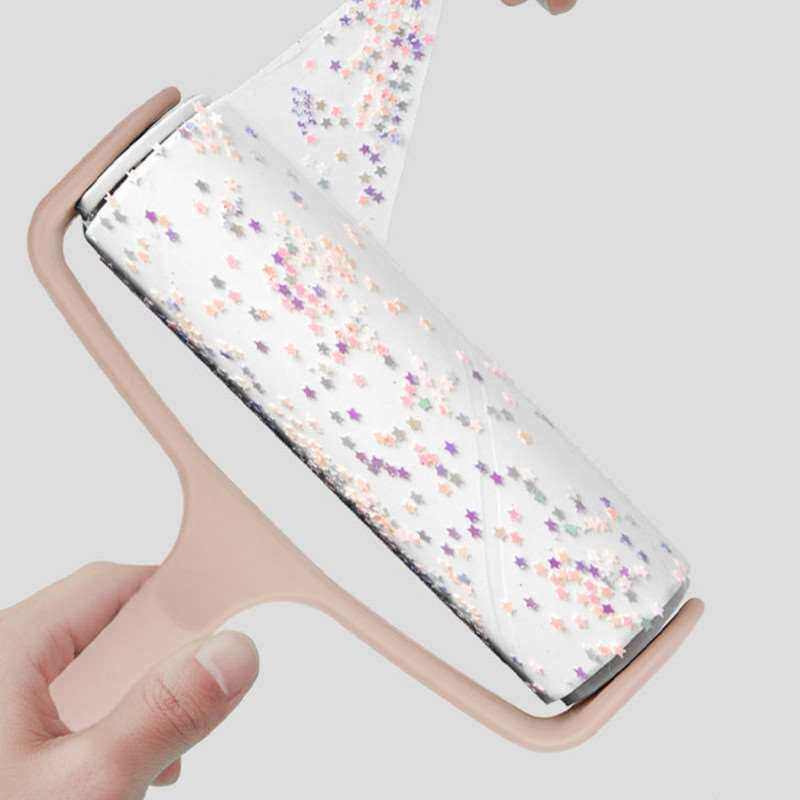 粘毛器滚筒可撕式纸水洗滚筒纸大号粘毛除尘纸除毛刷吸毛滚家用