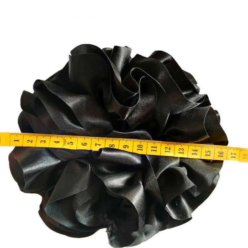 2022 Fashion Solid Color 15Cm Large Satin Elastic Hair Bands
