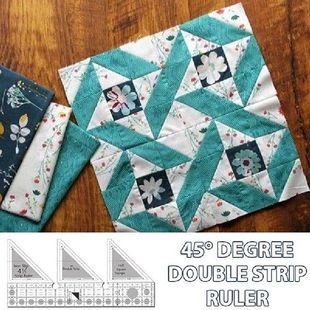 Degree Grids Double Quilting Quilt Strip Ruler Rulers