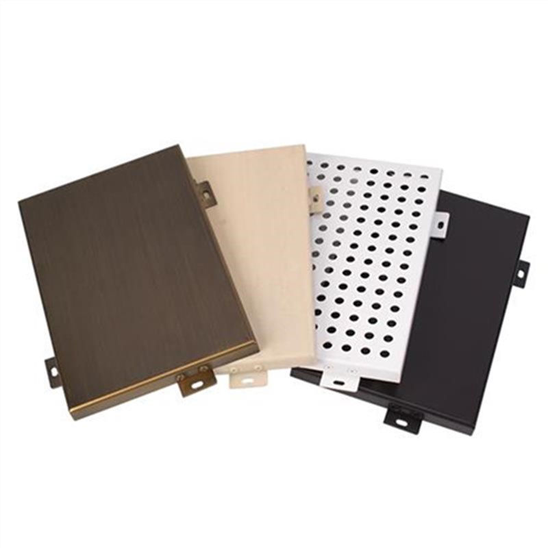 高档氟碳铝单板幕k墙雕q花镂空冲孔木纹室M内外包柱吊顶门头定奢