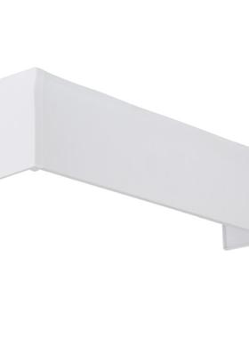 铝合金窗帘轨道装饰挡板大窗帘盒加加宽挡板白色灰色遮轨防漏光