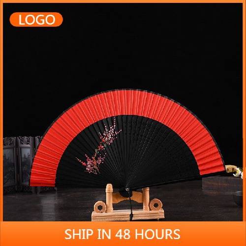 Chinese fan ancient wind folding fan Japanese cherry