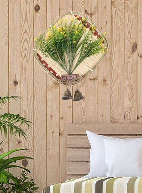 1PC Wall Decorative Pendant Rural Bamboo Weaving Hanging