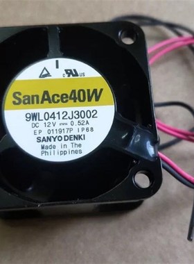 San Ace40W 9WL0412J3002 山洋4028直流风机DC12V大风量