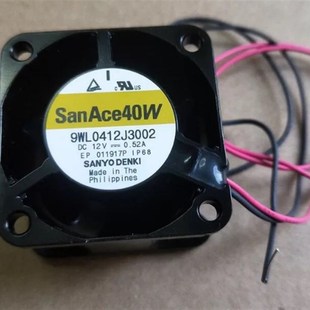 山洋4028直流风机DC12V大风量 9WL0412J3002 San Ace40W