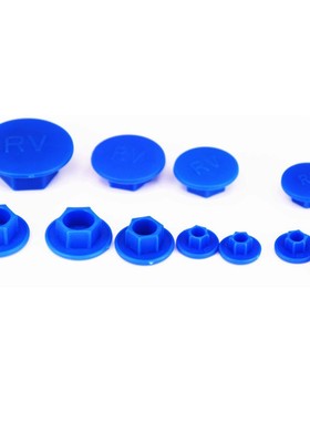 蓝色尼龙内六角螺钉DIN912保护盖RV防水防锈帽螺丝防尘塞M3-M36