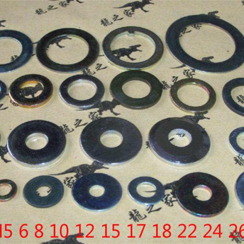 M5/M6/M8/10/12/13/15/17/18/22/24/26/34mm加宽加厚垫片垫圈五金