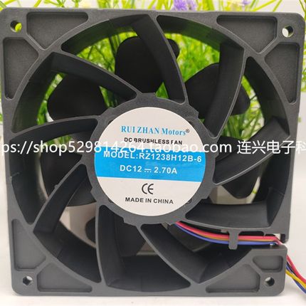 RZ12038H12B-6 DBPJ1238B2G DC12V 3.12A 高转速芯动t2t散热风扇