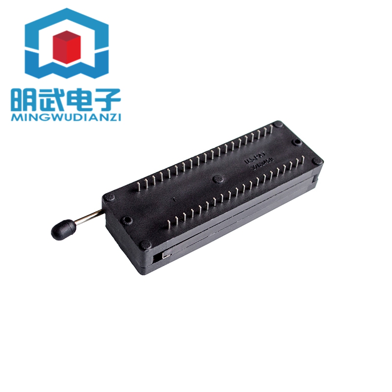 40P锁紧座 40脚IC活动测试座 3M耐高温 锁紧效果好 万用型 黑色