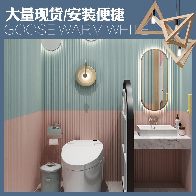 竹木纤维内弧半圆波浪形格栅板电视沙发背景墙生态木长城板护墙板