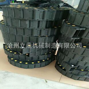 电缆穿线槽机床尼龙塑料拖链桥式工程坦克链封闭式拖链