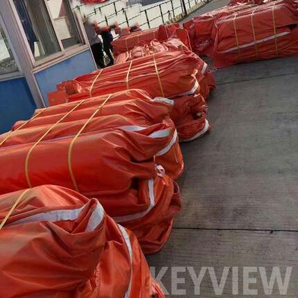 港口码头围油栏水上应急拦油网橙色600450900吸油索中山顺德深圳