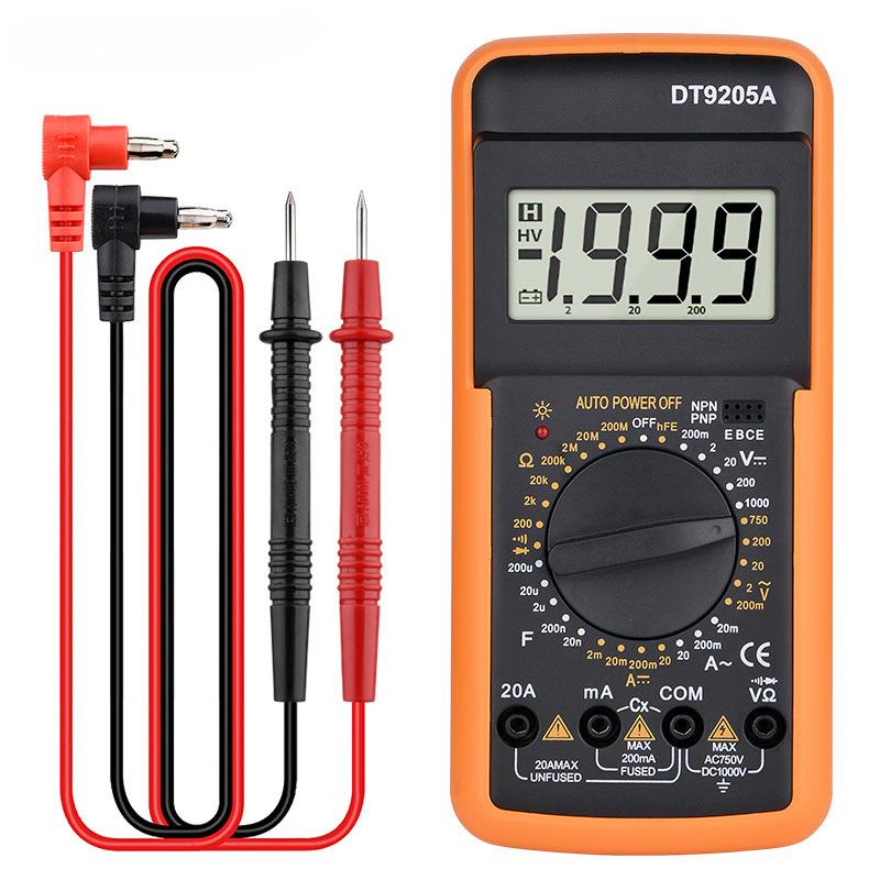 高精度数字万用表电工多功能数显电压表防烧维修家用测电