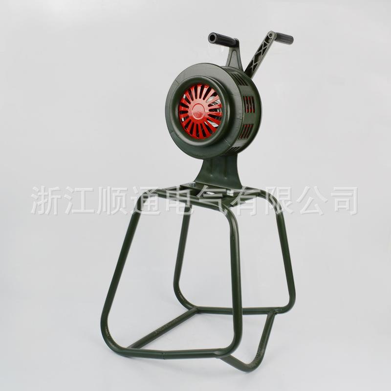 手摇报警器SY-带支架固定式大型手摇防空警报器LK-LK-