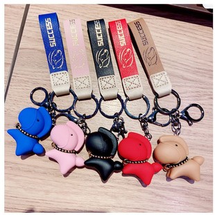 马年北欧风树脂小马汽车钥匙扣创意卡通可爱电镀马上有钱包包挂件