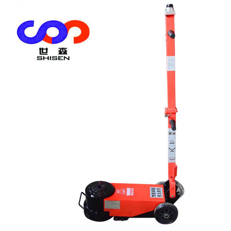 汽修工具80吨气动液压千斤顶可折叠卧式补胎千斤顶流动补胎气动