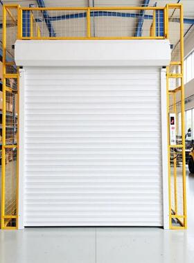 卷帘门联动升降货梯二层电动液压升降平台导轨式液压货梯升降机