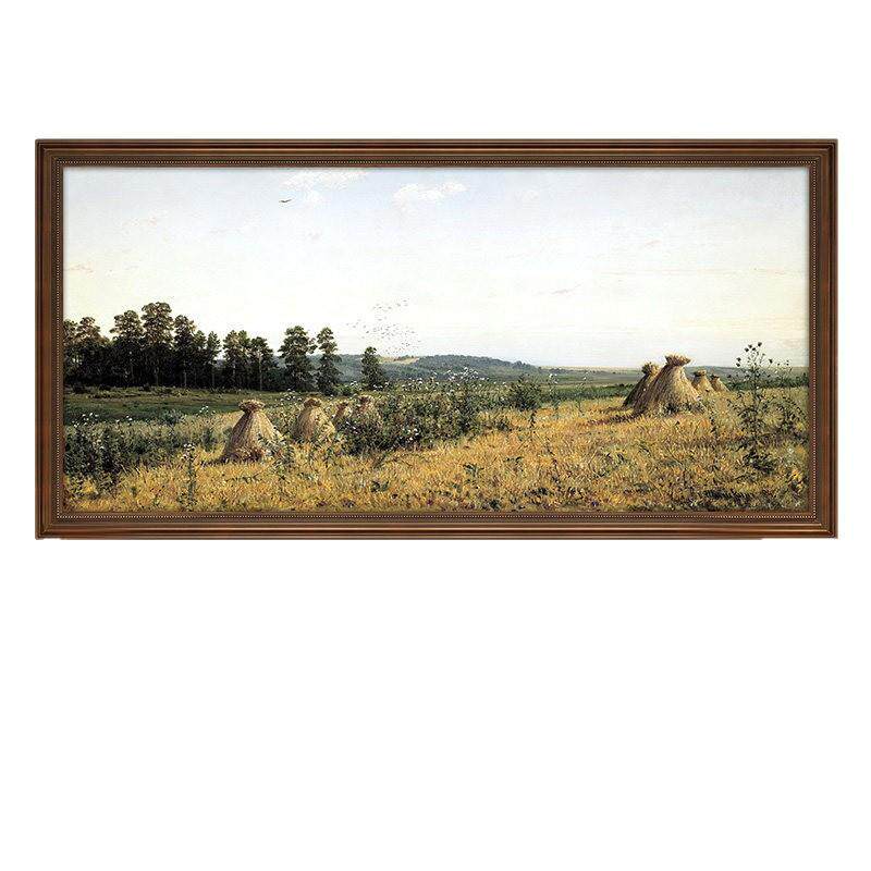风景挂画欧式油画聚盆装饰画客厅沙发背景墙仿油画美式招财壁画