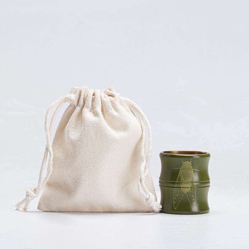 宜室茶话复古黄铜盖置手工紫砂壶盖碗盖子托茶玩摆件功夫茶具配件