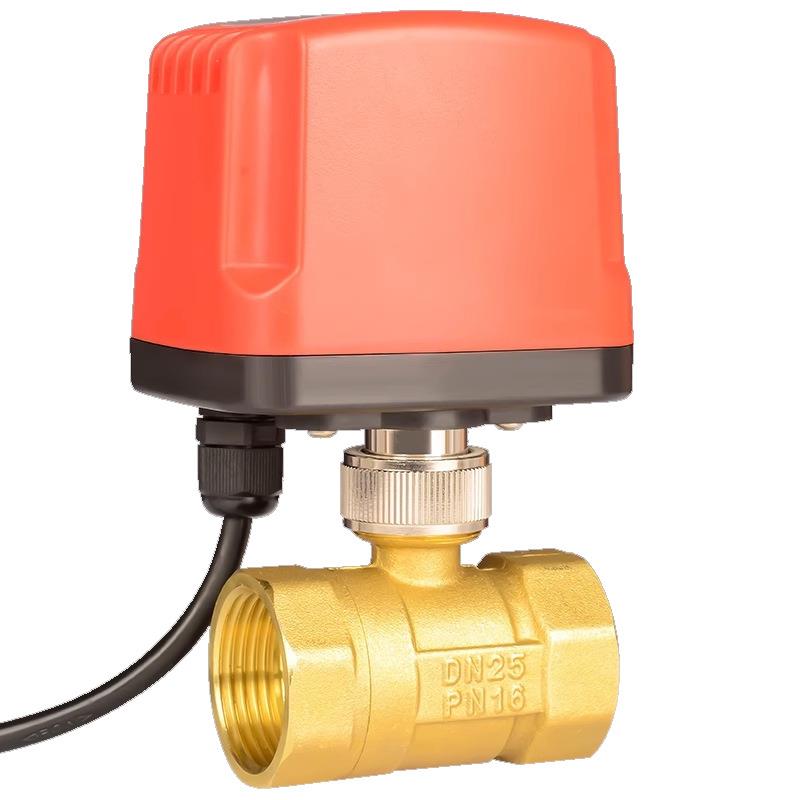4分6分常开常闭丝扣大流量铜阀门220V24V12V快速启闭电动二通球阀