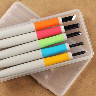 雕刻刀刻纸刀学生橡皮章纸雕木头核雕手工篆刻刀刻画刀工具套装