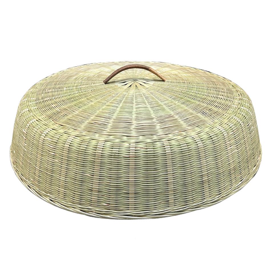 制品手菜工竹编餐桌编罩F87T96J7精防蝇防虫盖家用特大号圆形盖菜