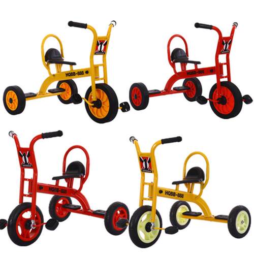 幼儿园三轮车幼儿单车双人可带人户外玩具车脚踏车儿童2-8岁