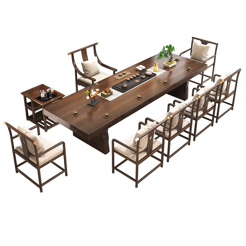 实木茶桌椅组合茶几功夫泡茶家用茶台接待现代简约茶具套装