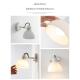 北欧卧室灯床头阅读灯现代简约白玉玻璃壁灯可旋转调节玄关过道灯