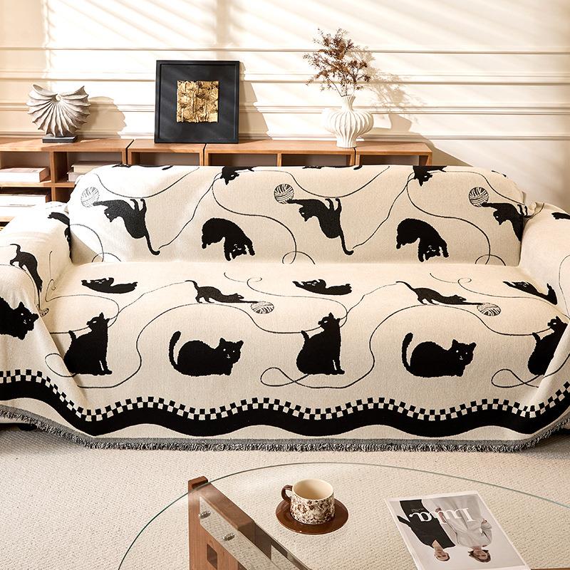 一整张复轻奢高级感盖沙发布巾20款古德喵沙2古5新一片式组合沙发