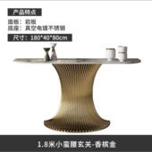 轻奢小蛮腰玄关桌现代简约玄关台别墅入户门玄关柜过道装 饰玄关柜