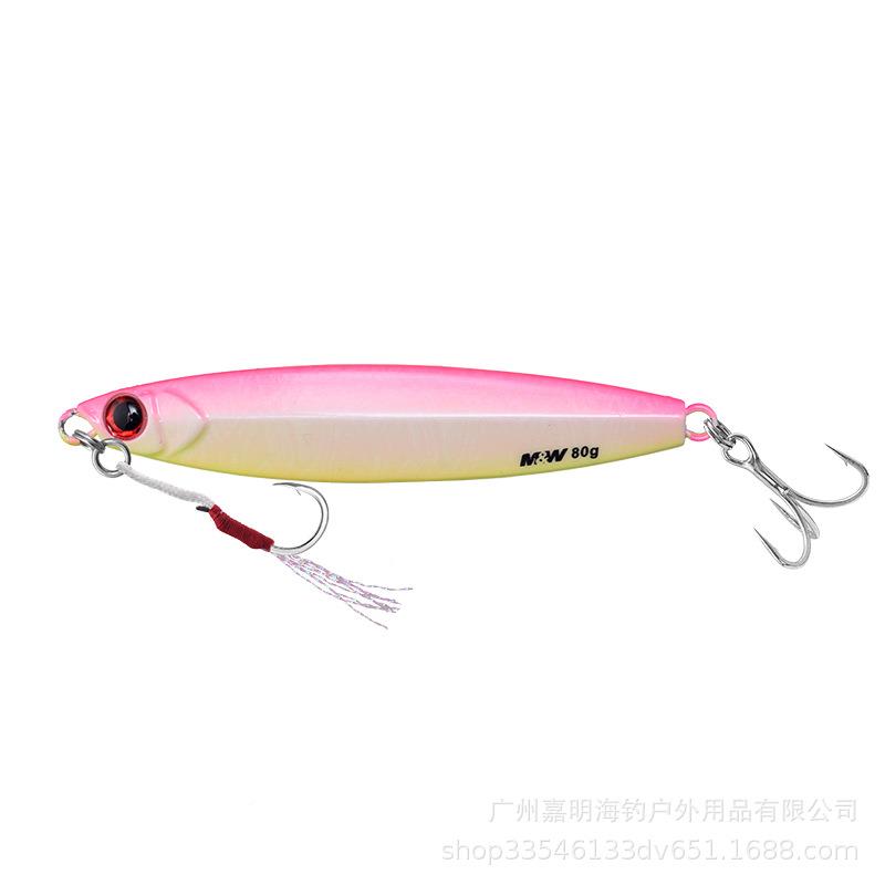 小MW强二近海代钓铁板光假饵舟山夜夜光带小强二代钩铁板饵鲅鱼鲈