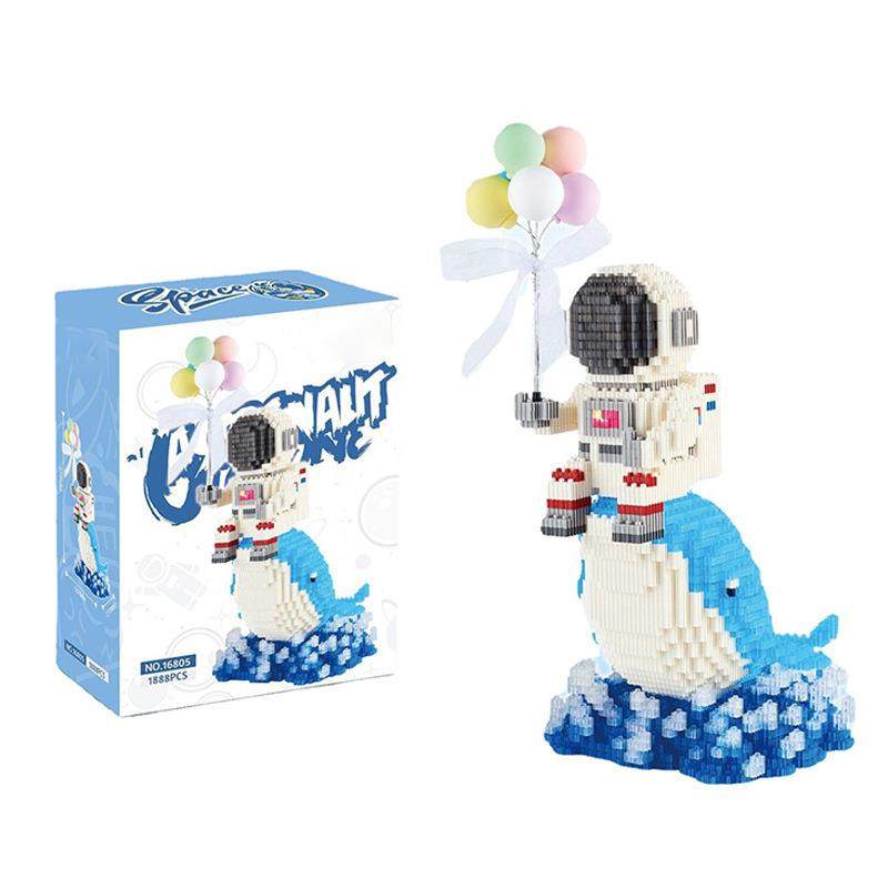 16805鲸鱼宇航员串联积木拼装玩具告白气球车载摆件男女孩,玩具/童车/益智/积木/模型,其它玩具,淘宝优惠券,粉丝福利购,淘宝优惠卷