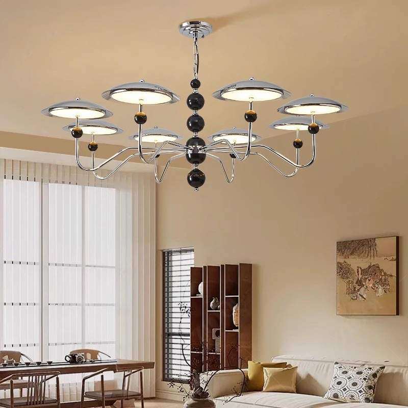 设计感法式复古中古风现代简约灯具餐厅卧室主灯星轨飞碟客厅吊灯,3C数码配件,USB灯,淘宝优惠券,粉丝福利购,淘宝优惠卷