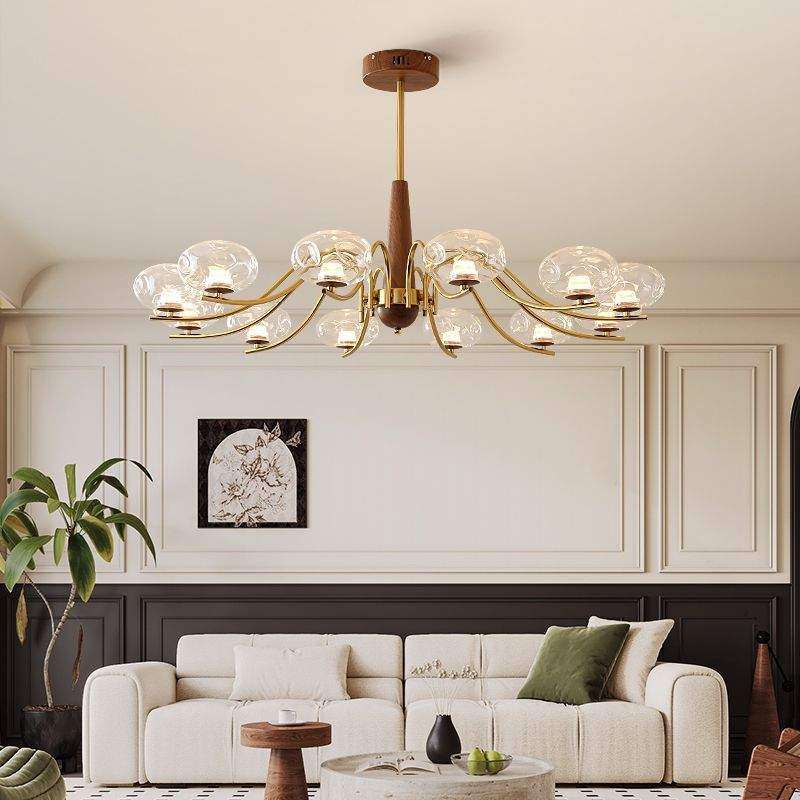 法式中古风客厅吊灯现代简约轻奢高级感主卧室灯创意玻璃护眼灯具,3C数码配件,USB灯,淘宝优惠券,粉丝福利购,淘宝优惠卷