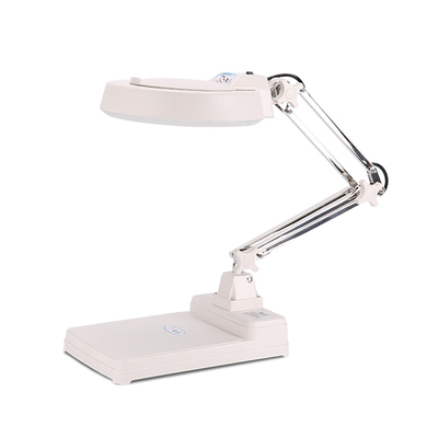 速发智塑台式镜台灯高灯带清高倍带灯折叠电子灯5倍焊0倍高清20倍