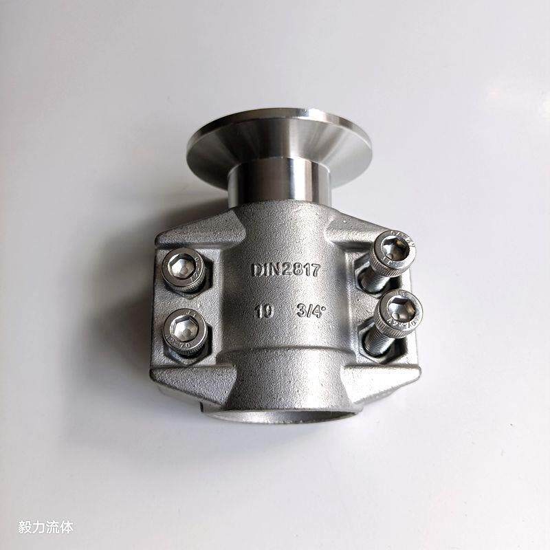 EN14420DIN2817不锈钢扣压TC卡盘胶管接头拉瓦安全卡箍管夹套装