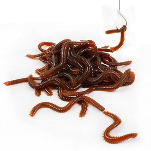 路亚饵仿真海蚯蚓浮水沙蚕加腥味仿生假饵青虫海钓蜈蚣软饵