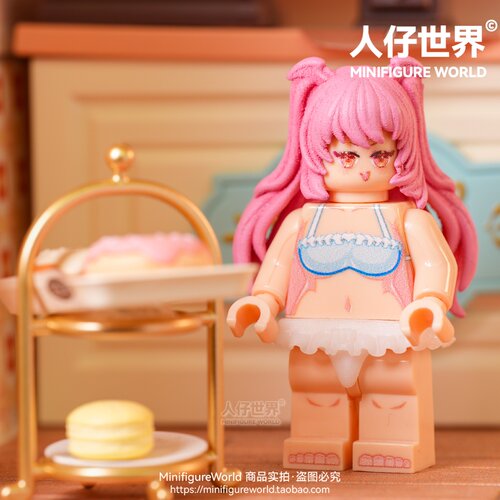 3D打印美少女比基尼泳装喜多川日漫第三方积木人仔人偶拼装玩具