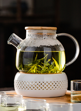 玻璃煮茶壶泡茶家用煮茶炉单壶罐罐茶提梁烧水壶烛台保温围炉煮茶