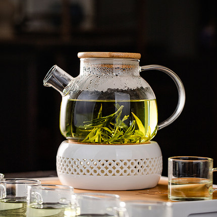 玻璃煮茶壶泡茶家用煮茶炉单壶罐罐茶提梁烧水壶烛台保温围炉煮茶