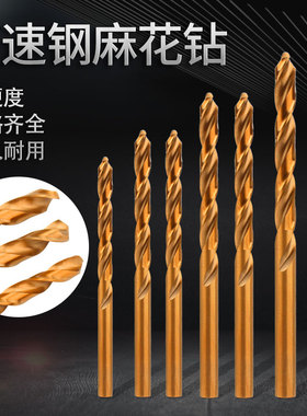 含钴麻花钻头高强度钻不锈钢专用打孔直柄钻头木工麻花钻头套装