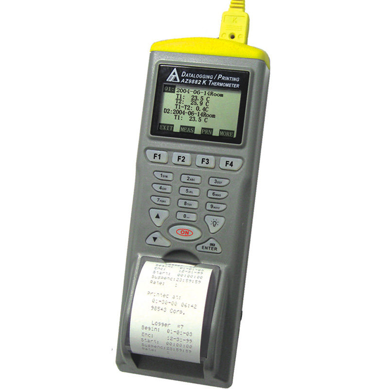 衡欣AZ9882热电偶测温仪温度记录仪打印双KJTRSE型