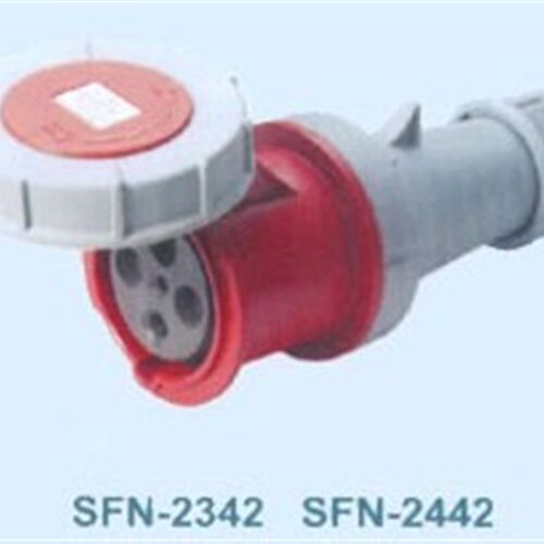 SFE上丰防水工业插座SFN-2342 63A 四极连接器 IP67 四芯插头插座